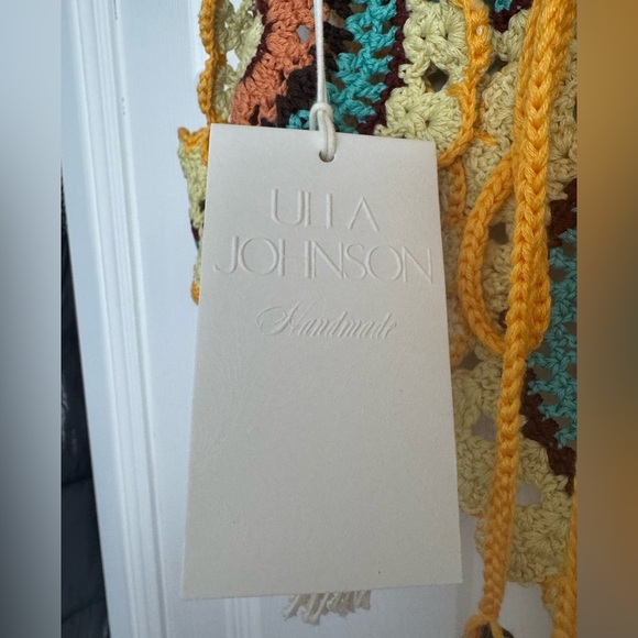 Ulla Johnson Handmade Collection - OLIVIA TIE-BACK CROCHET CROP TOP - Picture 9 of 12